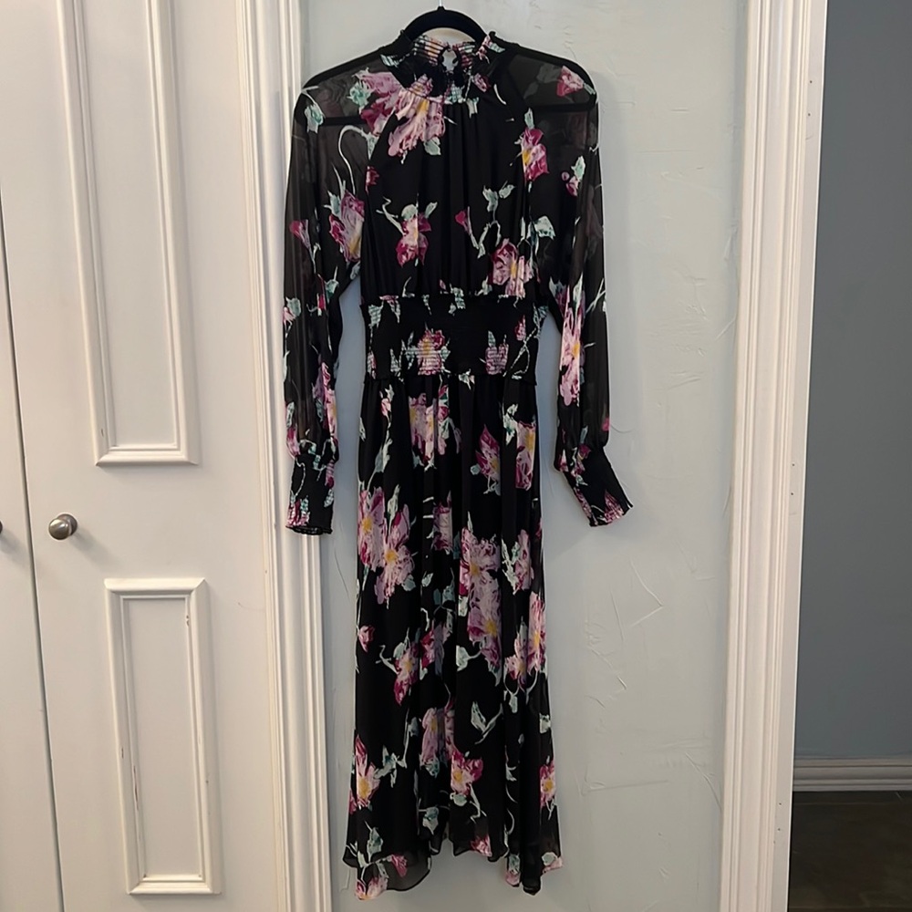 ALC Maxi Long Sleeve Floral Dress